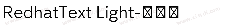 RedhatText Light字体转换